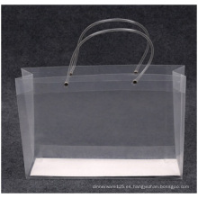 Bolsas de plástico transparentes de alta calidad promocionales, logotipo impreso bolso al por mayor de los PP
